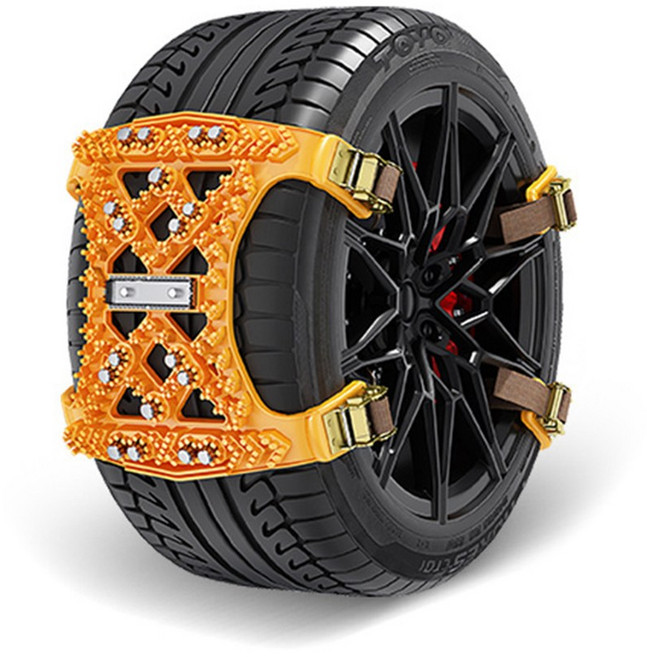 슈퍼인 겨울용 스노우체인 우레탄 케이블타 차량 타이어체인 미끄럼방지 간편설치 범용, 1개