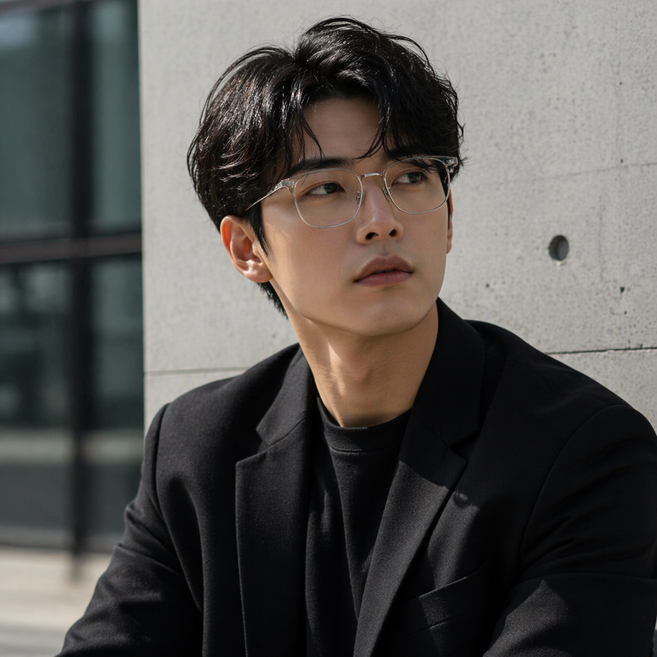 라오넬 얼굴 비율 보정 빅사이즈 블루라이트차단 안경테