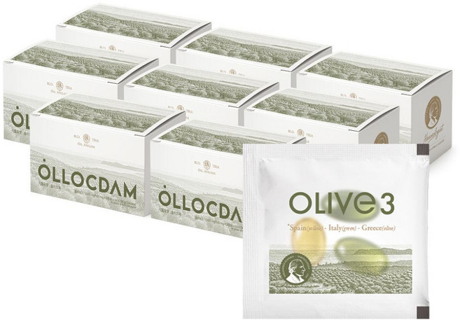 올록담 올리브3 EVOO 지중해 올리브오일캡슐 72정 1박스, 8박스