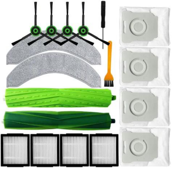 HEPA 필터 메인 사이드 브러시 먼지 봉투 걸레 iRobot 룸바 콤보 j7/ j7 + j9 +/10 Max 로봇 진공 청소기 부품, 9. R, 1) R, 1개