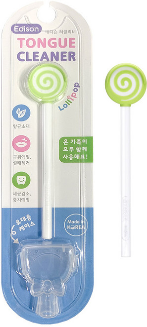 에디슨 혀클리너 초록, 1개, 9g