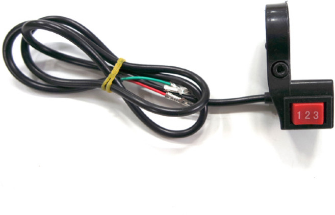 전동킥보드 전기자전거 속도 조절 스위치 저속 중속 고속, 3속 스위치, 1개