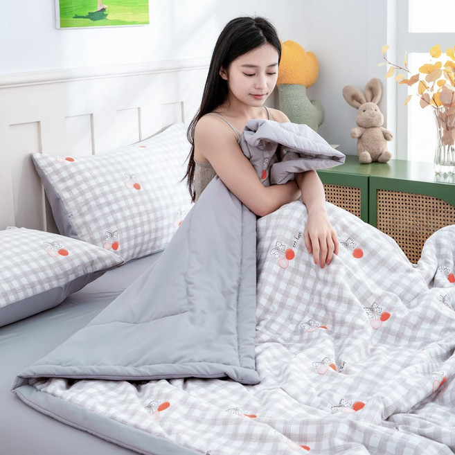 [봄 한정특가] 놀차 간절기 항균 날염 차렵이불+매트리스커버+베개커버 이불세트