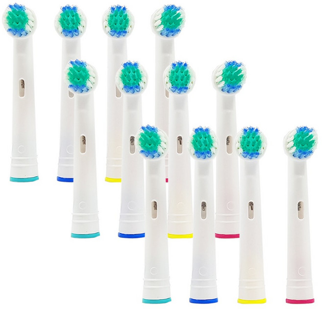 ARES 오랄비 전동칫솔모 호환 12입팩 프로/스마트/지니어스/바이탈리티 ProSmartGeniusVitality, 1세트, rcp02_ob3pack