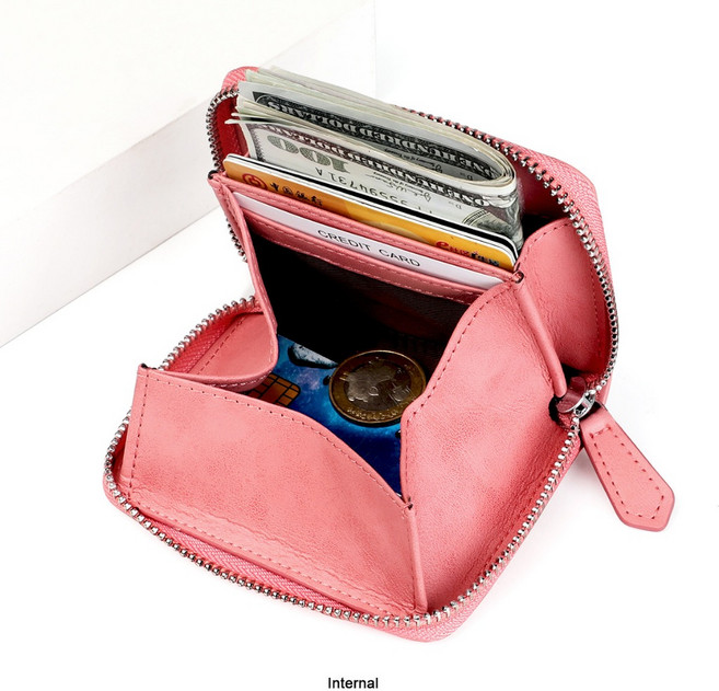 真皮短夾 信用卡零錢包 多功能