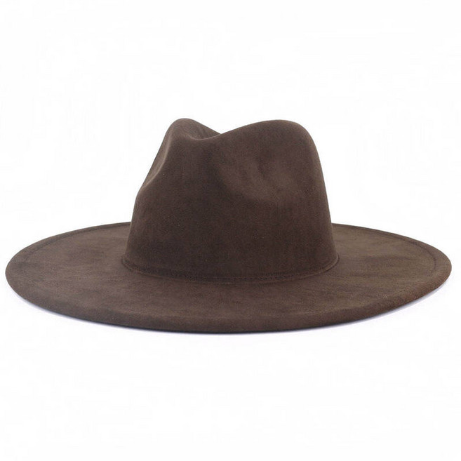 페도라 신사모 중절모 남성용 스웨이드 패브릭 하트 탑 펠트 캡 큰 챙 재즈 모자 여성용 럭셔리 디자이너 브랜드 파티 녹색 매혹적인 9.5 cm