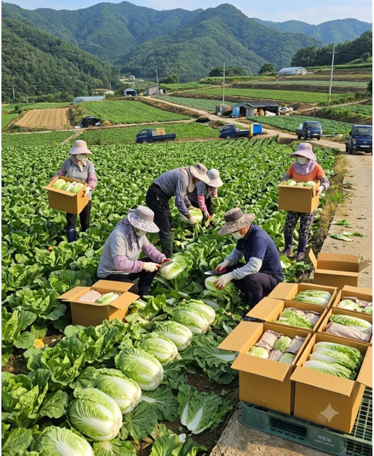 국내산 달콤한 강원도 고랭지 알배기배추 쌈배추 3개 6개 12개 14개 알뜰농장, 1개