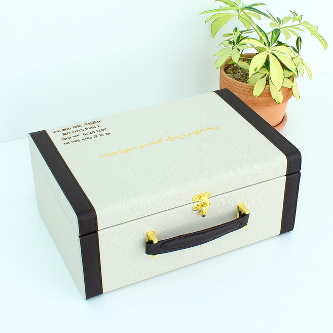 [한정판매][파격할인] 각인 배꼽박스 은하수 아기 유치보관함 배냇함 탯줄 출산 돌 백일 임신 임산부 신생아 선물, 쇼핑백포함