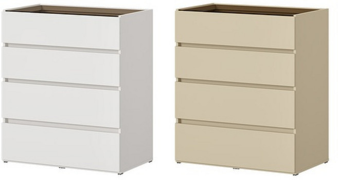 한샘 스테이 드레스룸 아일랜드 서랍장 800 서랍재 방문설치, 화이트