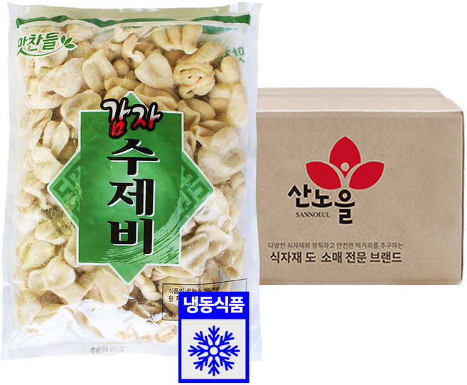 맛찬들 감자수제비 (1kgX6개), 6개, 1kg