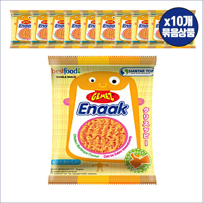 에낙 라면과자, 16g, 10개