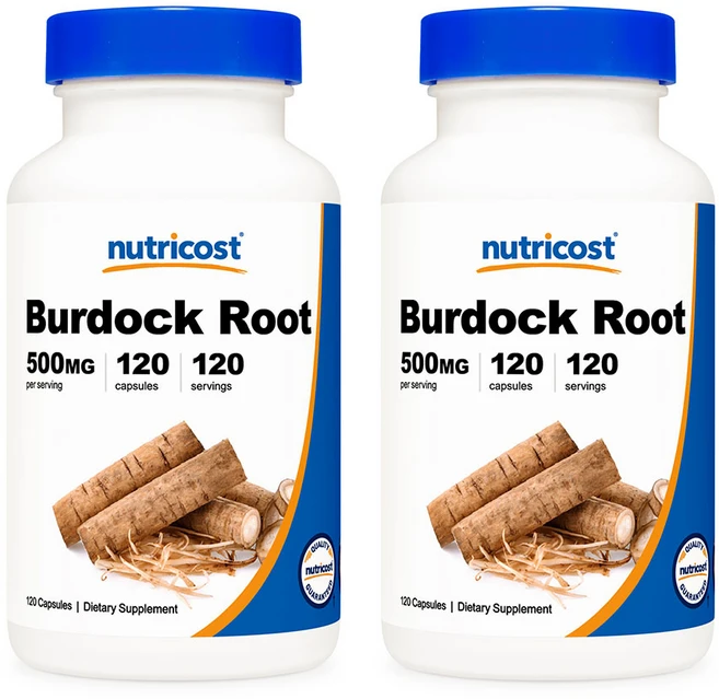 뉴트리코스트 버독 우엉 뿌리 500mg 120캡슐 2병, 120정, 2개 - 쿠팡
