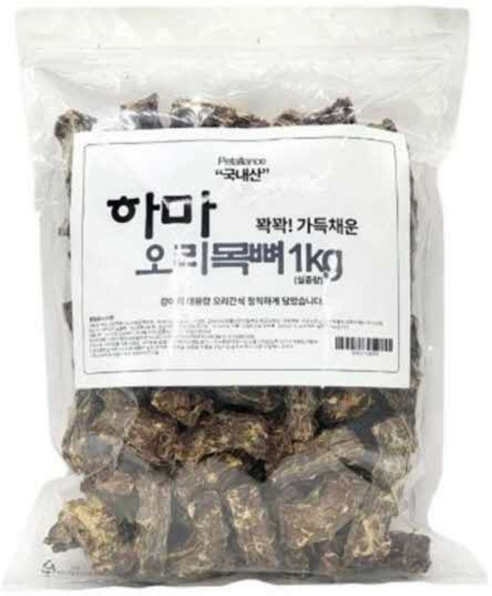 하마 오리목뼈 1kg, 하마 오리목뼈 1kg 191147, 단품