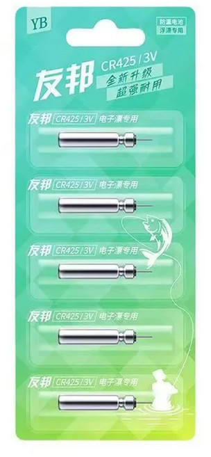 리튬전지 CR-425 낚시 전자찌 건전지, 5개