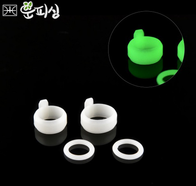 운피싱 야광 실리콘 줄감기, 1개