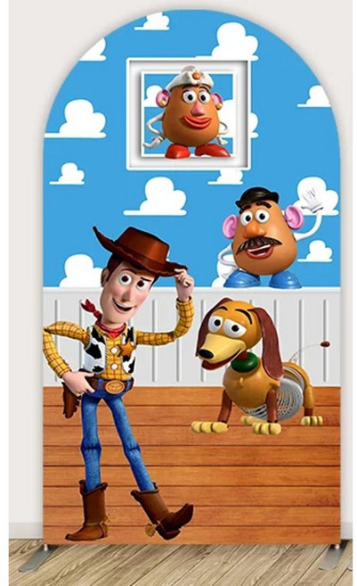 파티 푸른 하늘 배경 인피니티 앤 비욘드 버즈 우디 사진 토이 샤워 배너, 1개, 1. cover1 / C. 100x183cm(3....