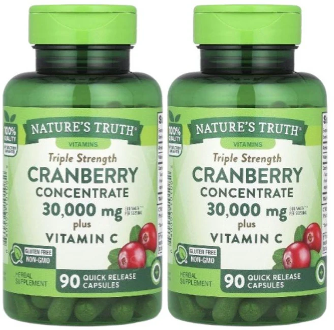 네이처스트루스 크렌베리 크랜베리 비타민C 30000mg 90캡슐 2개 Cranberry - 쿠팡
