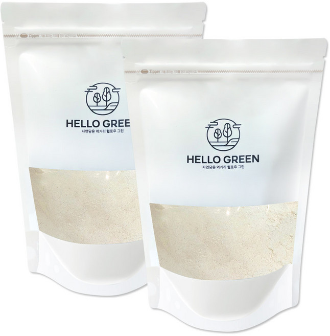 헬로우그린 엠머 밀 파로 분말 가루 (팩), 2개, 1kg