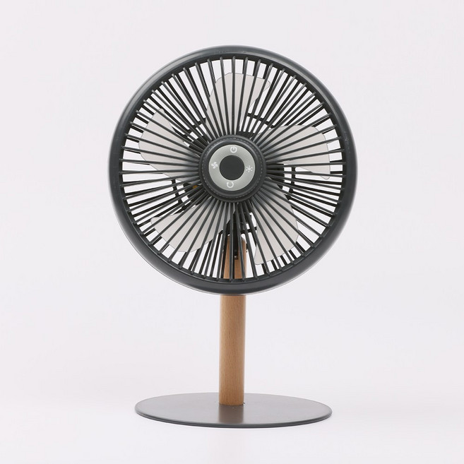 끌리젠 무선 무소음 미니 탁상용 선풍기 소형, KLZ-1, 그레이