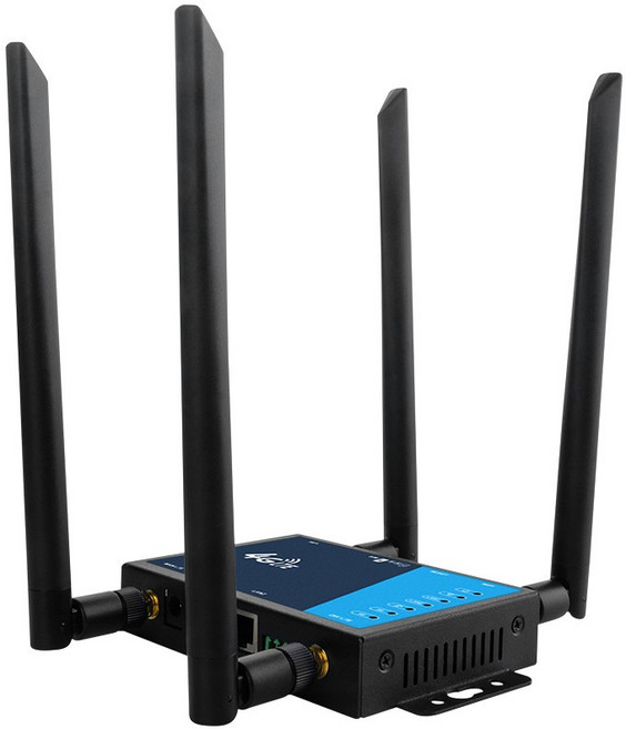 工業級無線路由器 散熱強 SIM卡 4G訊號增強器, 1個, 鐵殼LT228送四天線4G工業路由器