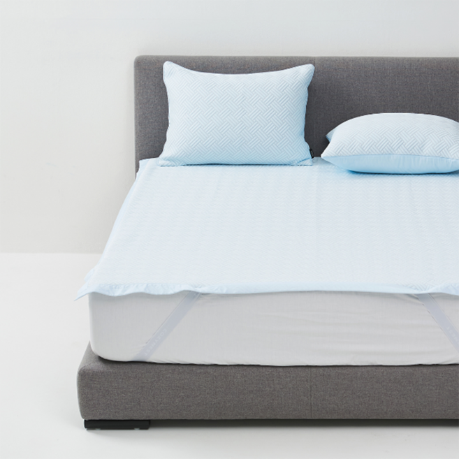 레노마 홈 네오 포르페 시원한 여름패드 두가지색상, 쿨링 포르페 냉감 패드 K1, 블루