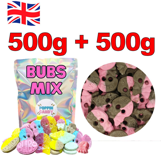 [영국발송] 스웨디시 스웨덴 젤리 법스믹스 500g + 법스 라즈베리 앤 리코라이스 감초맛 500g Bubs mix, 1개