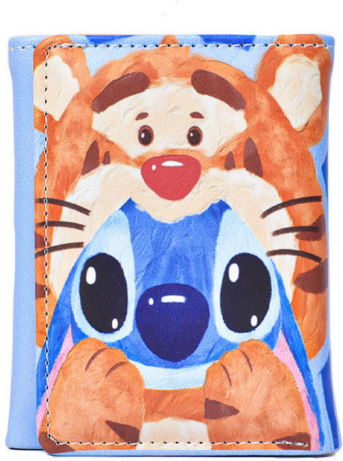 小貓星星圖案三折錢包，可愛大容量卡包，適合送禮