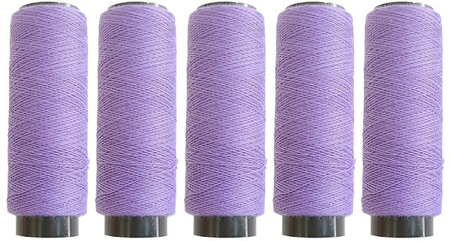 미니 칼라 재봉실 40수2합 소형재봉사, 5개, 연보라