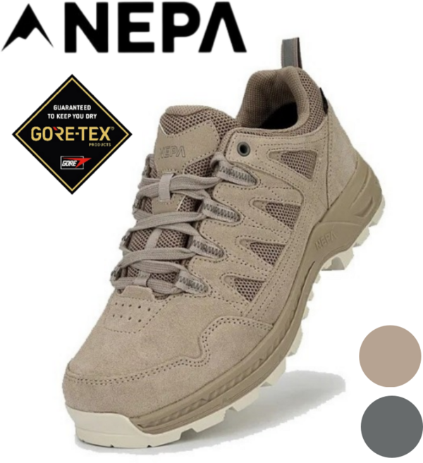 [백화점발송] 네파 남녀공용 경등산화 트레킹화 로우컷 고어텍스 방수 사계절 신발