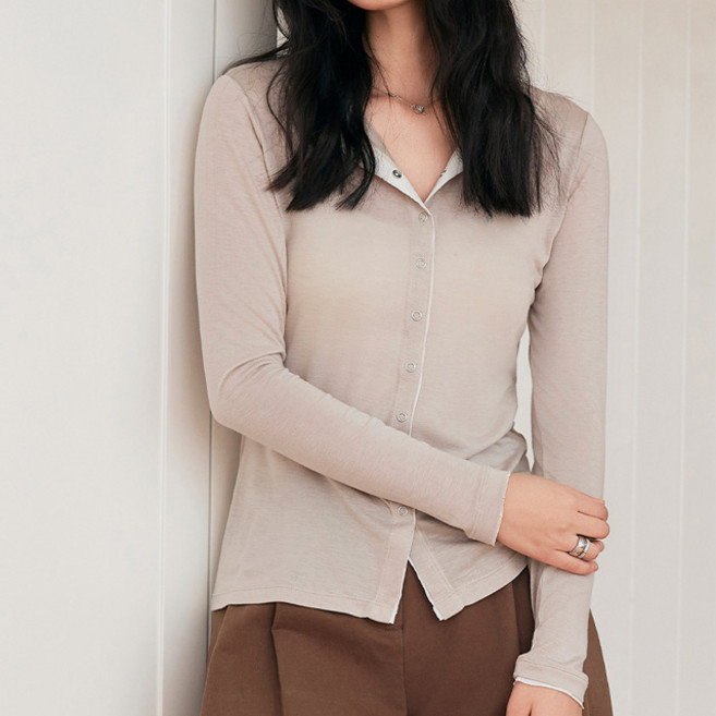 스토리원 여성 리오셀 텐셀 울 티셔츠 살안타템 WM-SSWT011