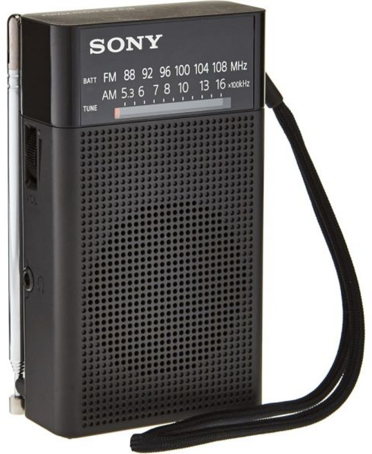 휴대용 라디오 레트로 등산용 재난용 소니 ICFP26 AM/FM 블랙, Sony ICF-P26