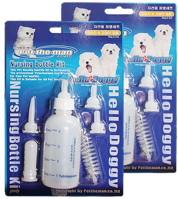 헬로도기 애견 젖병세트, 2개