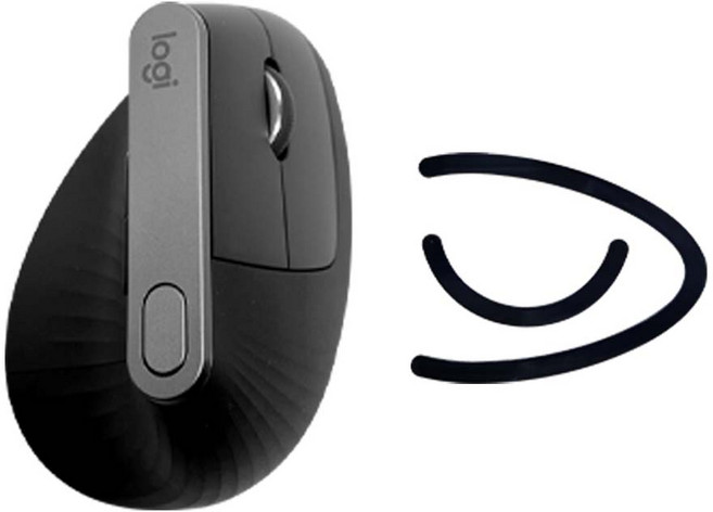 로지텍 MX VERTICAL 인체공학 무선 마우스+마우스피트 세트, M-R0074