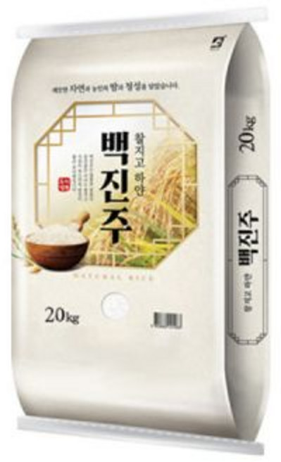 수향미 골든퀸3호 20kg 25년산 햅쌀 상등급, 찰지고 하얀 백진주 25년산 상등급 20kg