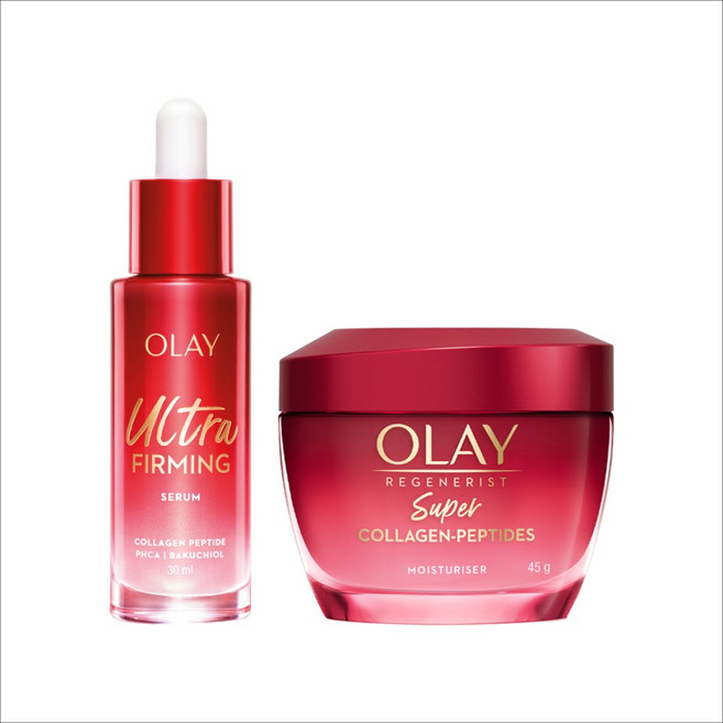 올레이 슈퍼 콜라겐 펩타이드 세럼 크림 세트 OLAY Super Collagen Peptides, 1개, 75ml