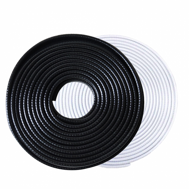 문콕방지가드 자동차도어 충격완화 갈색실리콘 주차보호 10m, 1개, 화이트