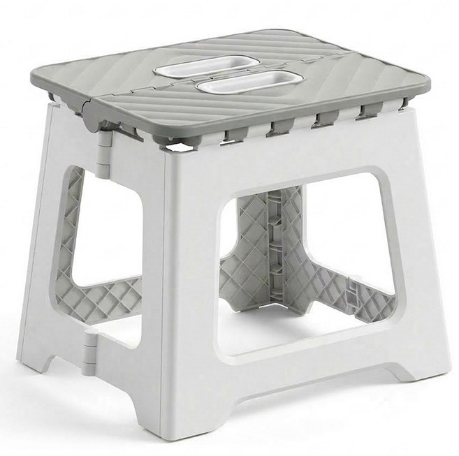 카로히포 휴대용 접이식 폴딩 의자 스툴, 1개, 그레이