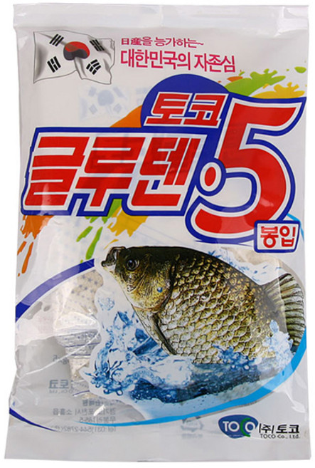 토코 글루텐 5 떡밥 낚시용품 낚시떡밥 집어제, 1개