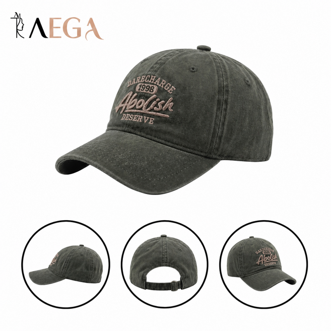 TAEGA 태가 볼캡 빈티지 워싱 자수 캡 남녀공용 데일리 모자 TG04BCKH