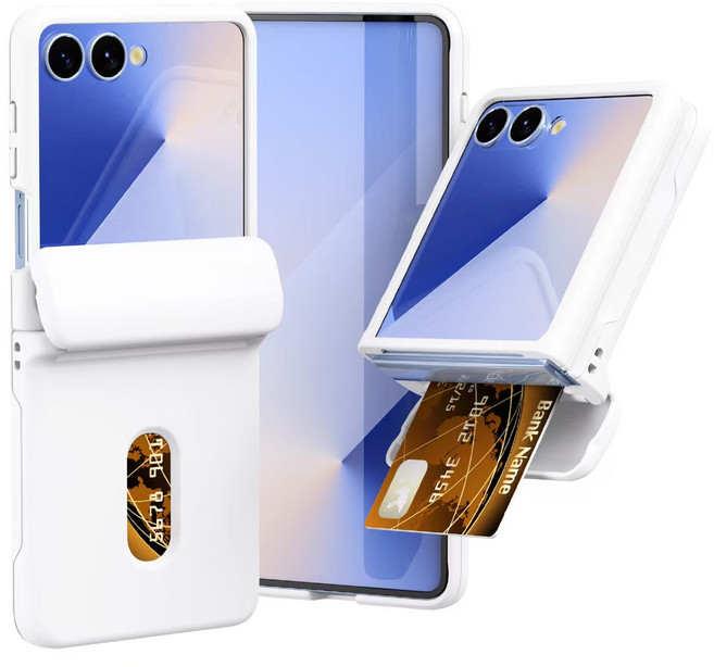 얌코 휴대폰케이스 갤럭시 z플립5 z플립6 z플립7 힌지보호 카드수납 풀커버에어쿠션 핸드폰케이스