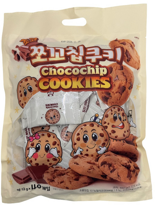 초코 쪼코칩 쿠키, 1개, 480g