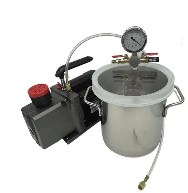 레진 탈포기 진공 에폭시 수지 실리콘 스테인레스 배럴 몰드 기포 제거 우레탄, A. 20x19cm, 1개