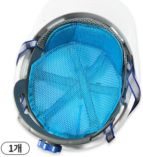 국제 안전모 땀흡수 내피 헬멧 땀받이 시원이, 1개, 하늘색