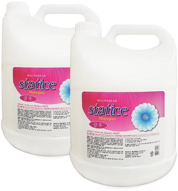 스타티스 대용량 리필용 샴푸, 4L, 2개