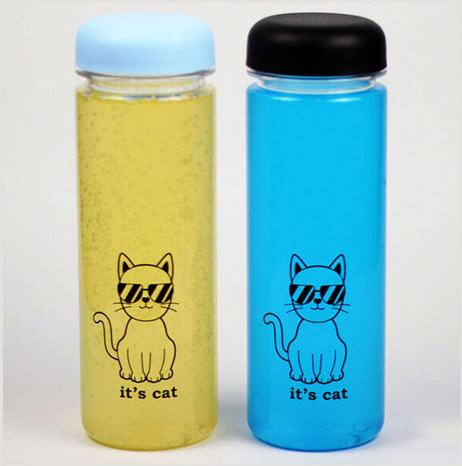 잇츠캣 트라이탄보틀 캐릭터 휴대용 트라이탄 물병, 혼합, 2개, 500ml