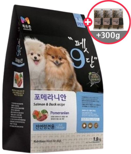 목우촌펫 강아지 펫9단 기능성 사료, 포메라니안, 1.8kg, 1개