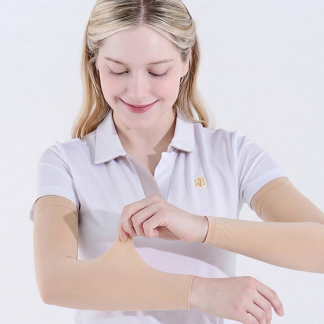 베일리화이트 자외선차단 팔토시 여성 쿨토시 골프 살색, 1개, 라이트스킨