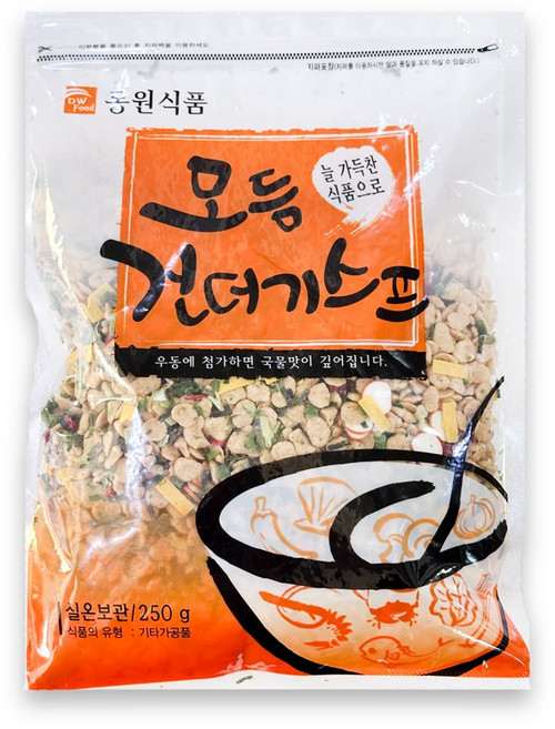 우동용 모듬 건더기스프 250gX15봉, 250g, 15개