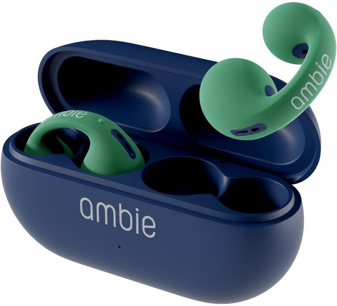 ambie AM-TW02 藍牙耳機 高通 cVc8.0 降噪 aptX 音質, 二代 Green×Indigo