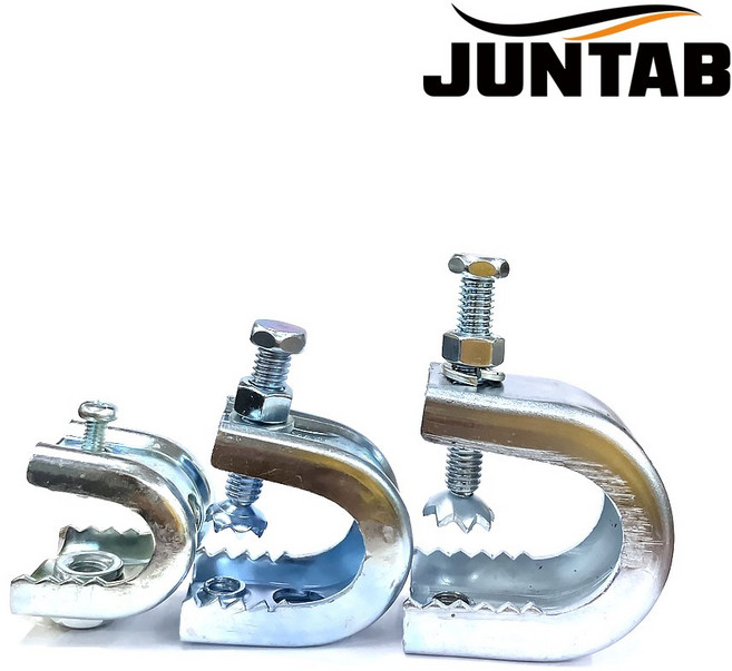 빔클램프 C형 H빔용 악어이빨 클램프, 1개